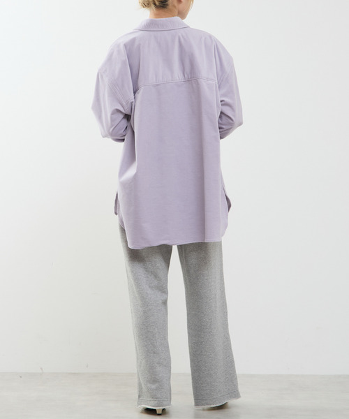 SOFFITTO（ソフィット）の「【A_/エース】コーデュロイオーバーシャツ（シャツ/ブラウス・レディース・グレイッシュベージュ/ラベンダー・FREE）」の8枚目の写真