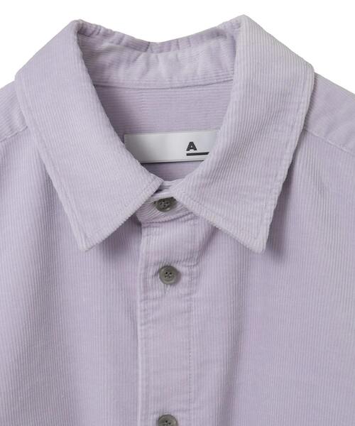 SOFFITTO（ソフィット）の「【A_/エース】コーデュロイオーバーシャツ（シャツ/ブラウス・レディース・グレイッシュベージュ/ラベンダー・FREE）」の12枚目の写真