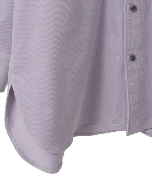 SOFFITTO（ソフィット）の「【A_/エース】コーデュロイオーバーシャツ（シャツ/ブラウス・レディース・グレイッシュベージュ/ラベンダー・FREE）」の15枚目の写真