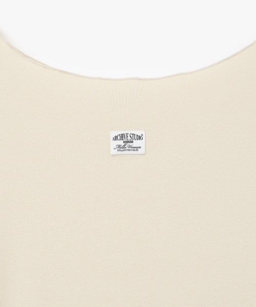 MILLO WOMEN（ミロウーマン）の「フィッテッドロングスリーブトップ [ライトベージュ]（Tシャツ/カットソー・レディース・その他・ONE SIZE）」の4枚目の写真