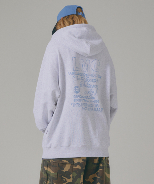 FN DOODLE HOODIE — худи светло‑серого цвета (light heather gray)