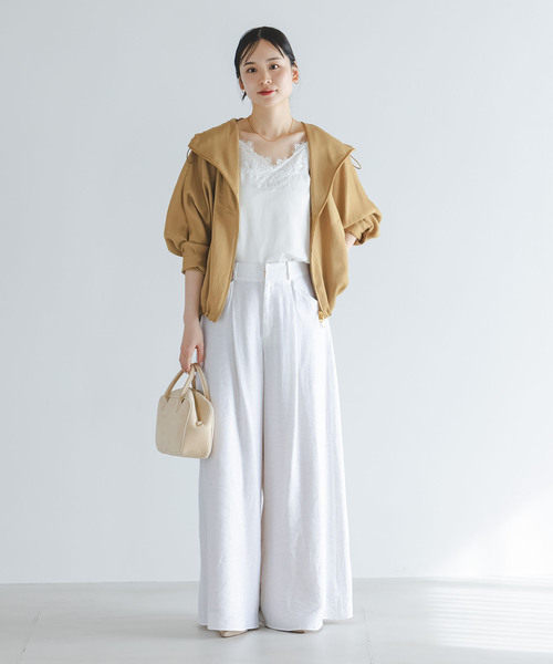 NOBLE ミルキーサテンアノラックパーカー 新品未使用 NOBLE｜ミルキーサテンアノラックパーカー | Rakuten Fashion(楽天