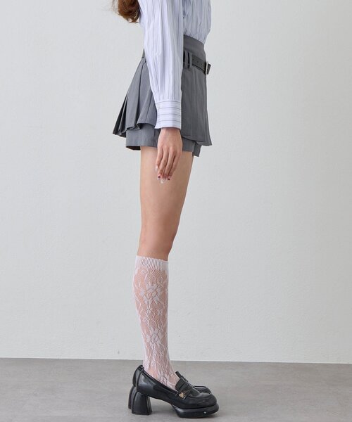 OLIVE des OLIVE（オリーブデオリーブ）の「ベルト付きプリーツスカパン（スカート・レディース・グレー/ブラック/ブラウン・FREE）」の20枚目の写真