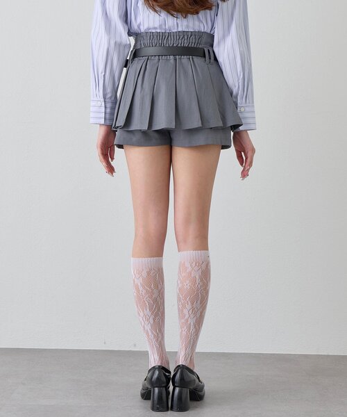 OLIVE des OLIVE（オリーブデオリーブ）の「ベルト付きプリーツスカパン（スカート・レディース・グレー/ブラック/ブラウン・FREE）」の21枚目の写真