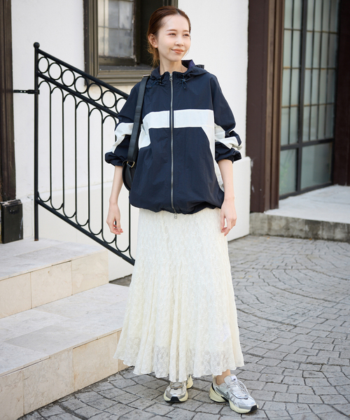 SLOBE IENA(スローブイエナ)の「《WEB限定/追加》レースランダムフレアスカート(スカート・レディース・アイボリー・36/38)」の2枚目の写真