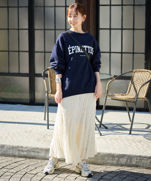 SLOBE IENA(スローブイエナ)の「《WEB限定/追加》レースランダムフレアスカート(スカート・レディース・アイボリー・36/38)」の9枚目の写真