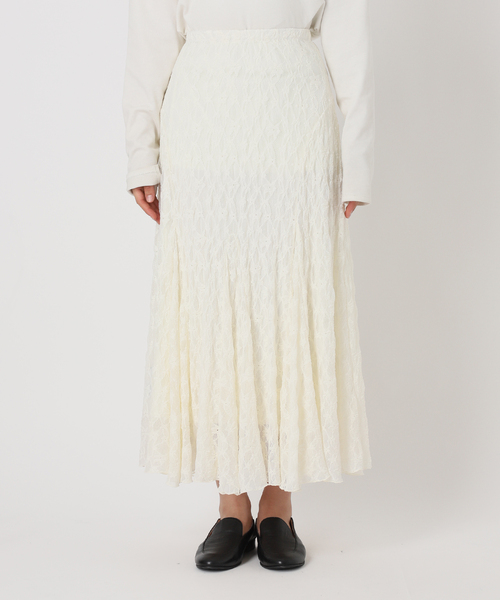 SLOBE IENA(スローブイエナ)の「《WEB限定/追加》レースランダムフレアスカート(スカート・レディース・アイボリー・36/38)」の13枚目の写真