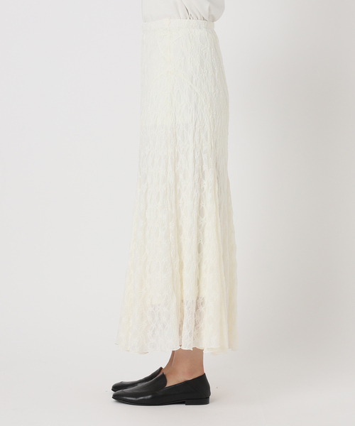 SLOBE IENA(スローブイエナ)の「《WEB限定/追加》レースランダムフレアスカート(スカート・レディース・アイボリー・36/38)」の14枚目の写真