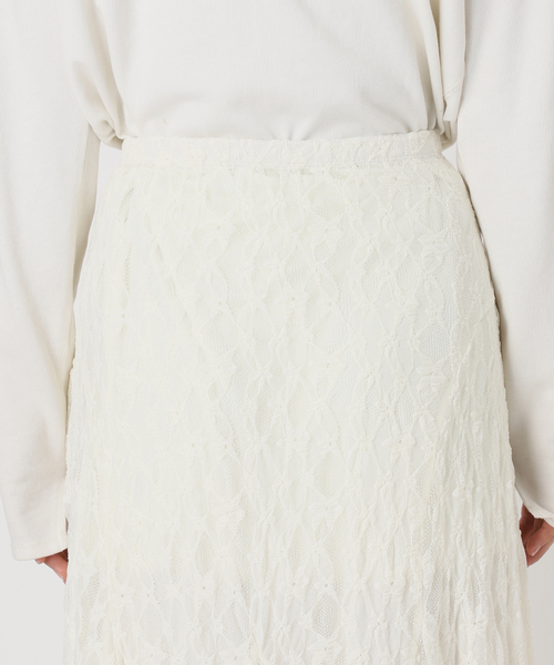 SLOBE IENA(スローブイエナ)の「《WEB限定/追加》レースランダムフレアスカート(スカート・レディース・アイボリー・36/38)」の17枚目の写真