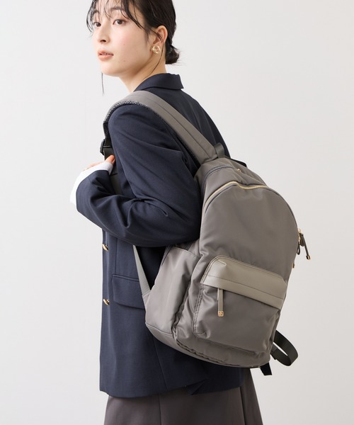 VIS(ビス)の「軽量6ポケットリュック/A4・13インチPC対応(バックパック/リュック・レディース・ブラック/グレー・FREE)」の19枚目の写真