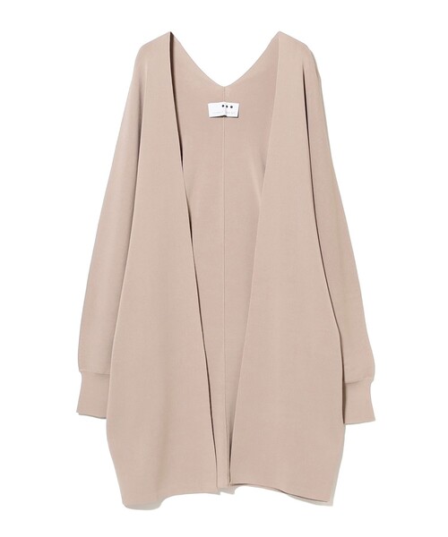 EFFE BEAMS（エッフェビームス）の「three dots / ベルト ロング カーディガン（ニット/セーター・レディース・ブラウン系その他3/オフホワイト・ONE SIZE）」の6枚目の写真