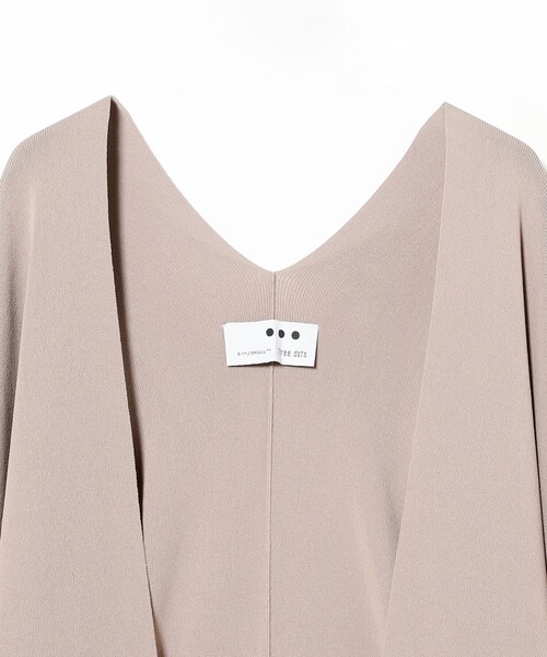 EFFE BEAMS（エッフェビームス）の「three dots / ベルト ロング カーディガン（ニット/セーター・レディース・ブラウン系その他3/オフホワイト・ONE SIZE）」の7枚目の写真