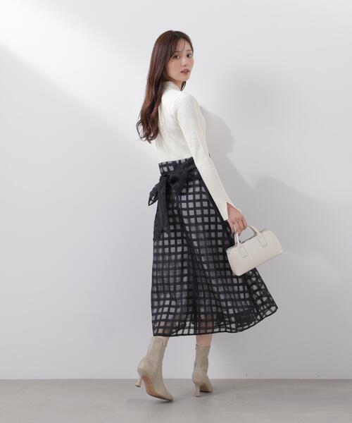 PROPORTION BODY DRESSING（プロポーションボディドレッシング）の「ポロカラーニットワンピース / 1216140206（ワンピース・レディース・ブルー/ブラック・P/S/SMALL/MEDIUM）」の6枚目の写真