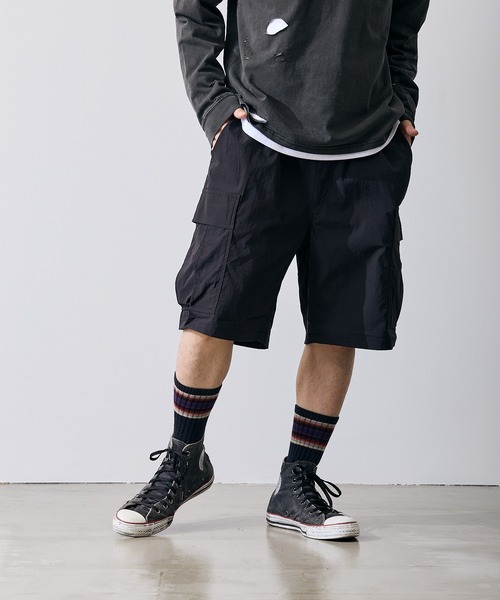 improves(インプローブス)の「ポリワッシャー ワイド ショーツ カーゴパンツ(その他パンツ・メンズ・ブラック/カーキ・SMALL/MEDIUM/LARGE/X-LARGE)」の1枚目の写真