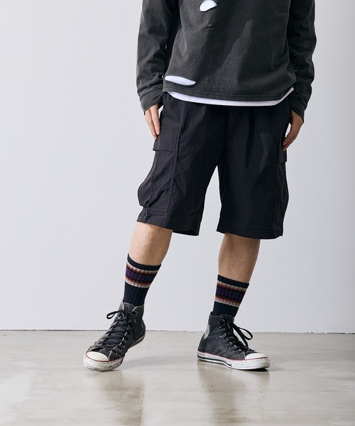 improves(インプローブス)の「ポリワッシャー ワイド ショーツ カーゴパンツ(その他パンツ・メンズ・ブラック/カーキ・SMALL/MEDIUM/LARGE/X-LARGE)」の3枚目の写真