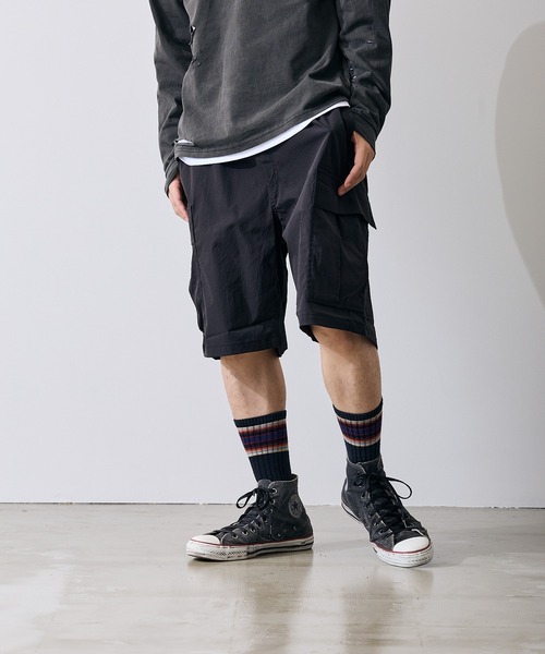 improves(インプローブス)の「ポリワッシャー ワイド ショーツ カーゴパンツ(その他パンツ・メンズ・ブラック/カーキ・SMALL/MEDIUM/LARGE/X-LARGE)」の4枚目の写真