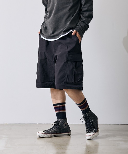 improves(インプローブス)の「ポリワッシャー ワイド ショーツ カーゴパンツ(その他パンツ・メンズ・ブラック/カーキ・SMALL/MEDIUM/LARGE/X-LARGE)」の5枚目の写真