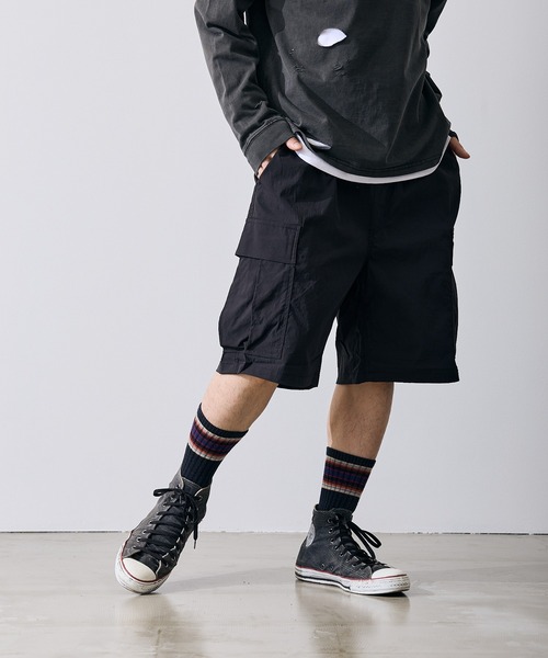 improves(インプローブス)の「ポリワッシャー ワイド ショーツ カーゴパンツ(その他パンツ・メンズ・ブラック/カーキ・SMALL/MEDIUM/LARGE/X-LARGE)」の6枚目の写真