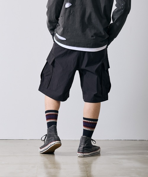 improves(インプローブス)の「ポリワッシャー ワイド ショーツ カーゴパンツ(その他パンツ・メンズ・ブラック/カーキ・SMALL/MEDIUM/LARGE/X-LARGE)」の9枚目の写真