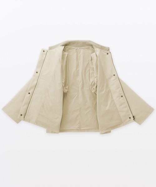 無印良品（ムジルシリョウヒン）の「婦人　撥水　コーデュロイ衿　ショートブルゾン（ブルゾン・レディース・ブラック/カーキ/アイボリー・S/M/L/XL）」の5枚目の写真