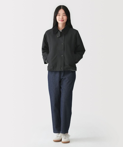 無印良品（ムジルシリョウヒン）の「婦人　撥水　コーデュロイ衿　ショートブルゾン（ブルゾン・レディース・ブラック/カーキ/アイボリー・S/M/L/XL）」の7枚目の写真