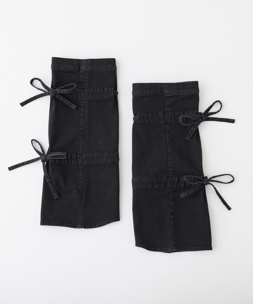one after another NICE CLAUP(ワンアフターアナザーナイスクラップ)の「【Denim Collection】バックリボンデニムレッグウォーマー(レッグウォーマー・レディース・ブラック/ブルー系その他・FREE)」の17枚目の写真