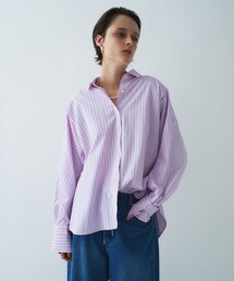 【手洗い可】バックギャザールーズシャツ