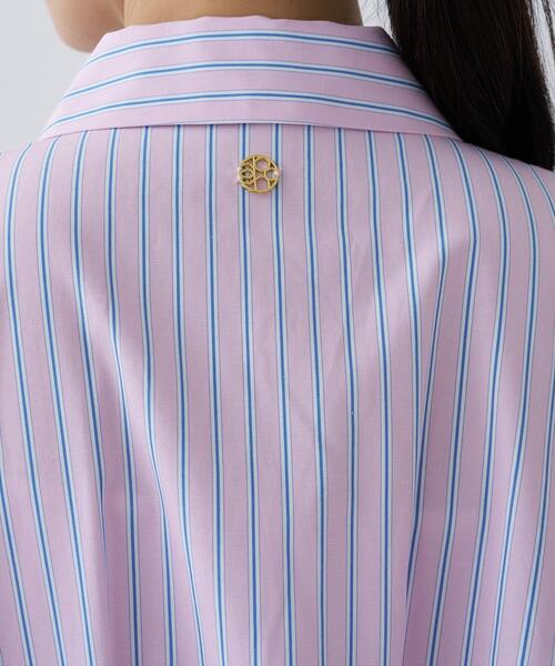cloenc(クロエンス)の「【手洗い可】バックギャザールーズシャツ(シャツ/ブラウス・レディース・ピンク系その他/ホワイト/ブルー系2/ベージュ・02)」の17枚目の写真