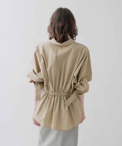 cloenc(クロエンス)の「【手洗い可】バックギャザールーズシャツ(シャツ/ブラウス・レディース・ピンク系その他/ホワイト/ブルー系2/ベージュ・02)」の22枚目の写真