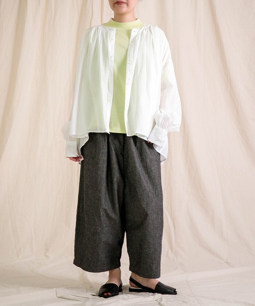 Brocante（ブロカント）の「[Brocante / ブロカント] 80ローン クレアシャツ（シャツ/ブラウス・レディース・ロイヤルブルー/ブラック/ホワイト/アイボリー・2）」の20枚目の写真