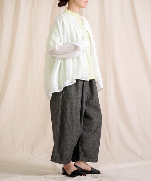 Brocante（ブロカント）の「[Brocante / ブロカント] 80ローン クレアシャツ（シャツ/ブラウス・レディース・ロイヤルブルー/ブラック/ホワイト/アイボリー・2）」の21枚目の写真