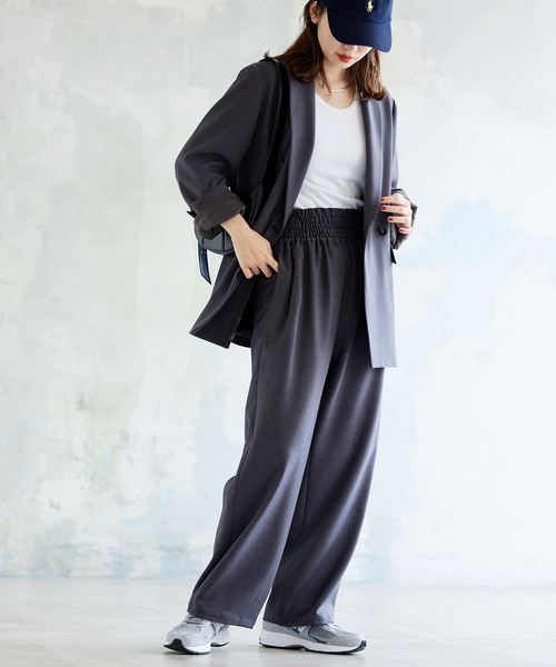 JOURNAL STANDARD（ジャーナルスタンダード）の「《追加2》ライクストレッチワイドパンツ（その他パンツ・レディース・ベージュ/チャコールグレー/アイボリー・40/38/36）」の17枚目の写真