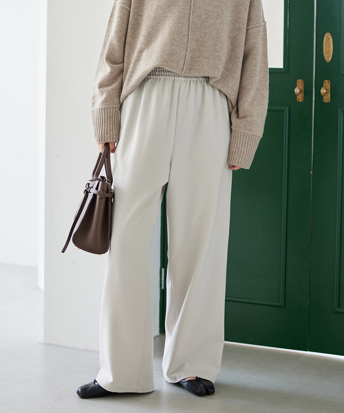 JOURNAL STANDARD(ジャーナルスタンダード)の「《追加2》ウールライクストレッチワイドパンツ(その他パンツ・レディース・ベージュ/チャコールグレー/アイボリー・40/38/36)」の12枚目の写真