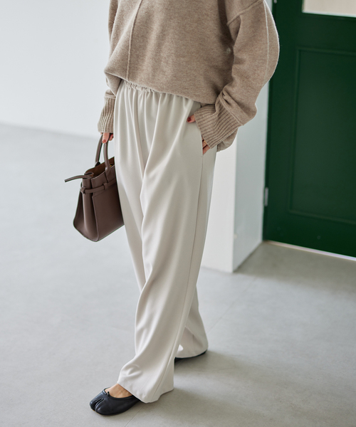 JOURNAL STANDARD(ジャーナルスタンダード)の「《追加2》ウールライクストレッチワイドパンツ(その他パンツ・レディース・ベージュ/チャコールグレー/アイボリー・40/38/36)」の13枚目の写真