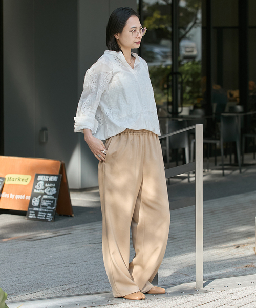 JOURNAL STANDARD(ジャーナルスタンダード)の「《追加2》ウールライクストレッチワイドパンツ(その他パンツ・レディース・ベージュ/チャコールグレー/アイボリー・40/38/36)」の14枚目の写真