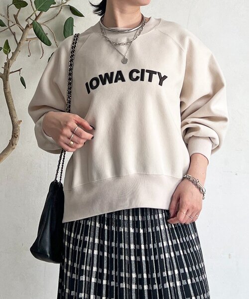 un dix cors(アンディコール)の「ウールフリースロゴプルオーバー(Tシャツ/カットソー・レディース・ネイビー/モカ/アイボリー・FREE)」の5枚目の写真