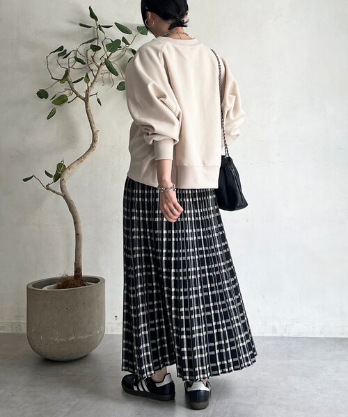un dix cors(アンディコール)の「ウールフリースロゴプルオーバー(Tシャツ/カットソー・レディース・ネイビー/モカ/アイボリー・FREE)」の7枚目の写真