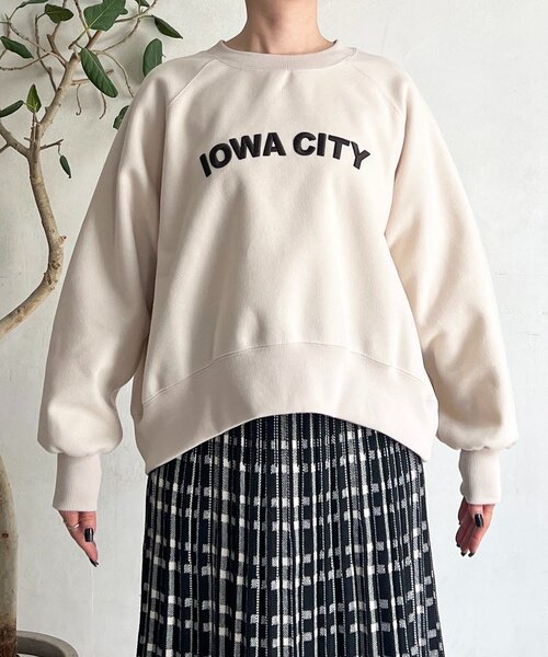 un dix cors(アンディコール)の「ウールフリースロゴプルオーバー(Tシャツ/カットソー・レディース・ネイビー/モカ/アイボリー・FREE)」の8枚目の写真