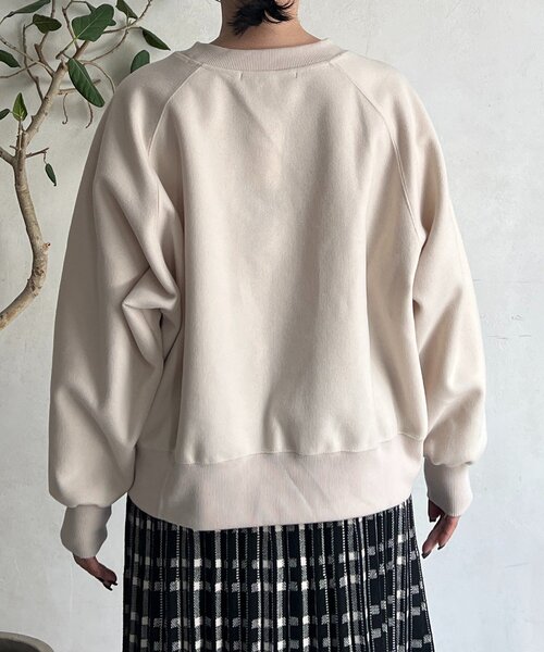un dix cors(アンディコール)の「ウールフリースロゴプルオーバー(Tシャツ/カットソー・レディース・ネイビー/モカ/アイボリー・FREE)」の10枚目の写真
