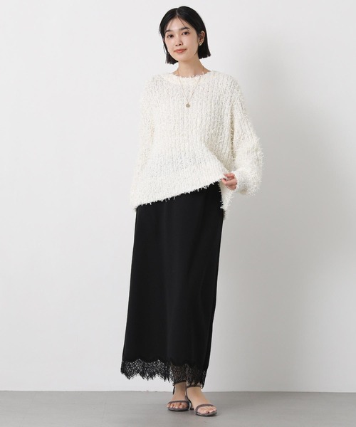 Gready Brilliant（グレディブリリアン）の「ジョーゼットレースタイト（スカート・レディース・ブラック/アイボリー・38/36）」の10枚目の写真