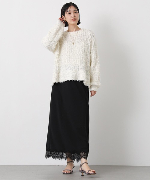 Gready Brilliant（グレディブリリアン）の「ジョーゼットレースタイト（スカート・レディース・ブラック/アイボリー・38/36）」の13枚目の写真