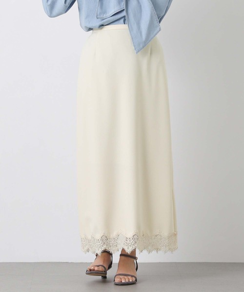 Gready Brilliant（グレディブリリアン）の「ジョーゼットレースタイト（スカート・レディース・ブラック/アイボリー・38/36）」の9枚目の写真