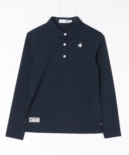 le coq sportif GOLF(ルコックスポルティフゴルフ)の「【DAILY】長袖シャツ(Tシャツ/カットソー・レディース・ネイビー/グレー/ホワイト・M/L/XL/3L/S)」の3枚目の写真