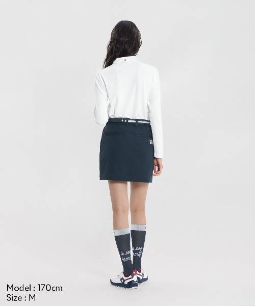 le coq sportif GOLF(ルコックスポルティフゴルフ)の「【DAILY】長袖シャツ(Tシャツ/カットソー・レディース・ネイビー/グレー/ホワイト・M/L/XL/3L/S)」の6枚目の写真