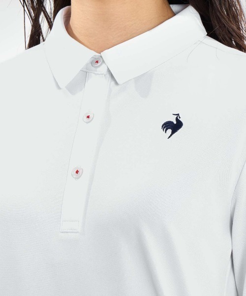 le coq sportif GOLF(ルコックスポルティフゴルフ)の「【DAILY】長袖シャツ(Tシャツ/カットソー・レディース・ネイビー/グレー/ホワイト・M/L/XL/3L/S)」の7枚目の写真
