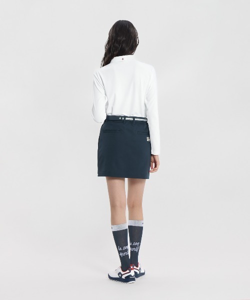 le coq sportif GOLF(ルコックスポルティフゴルフ)の「【DAILY】長袖シャツ(Tシャツ/カットソー・レディース・ネイビー/グレー/ホワイト・M/L/XL/3L/S)」の11枚目の写真