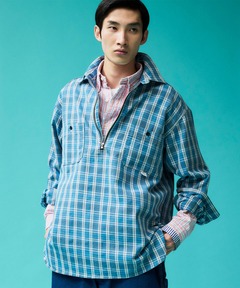 【UNION HERCULES MADE】ハーフZIPシャツ