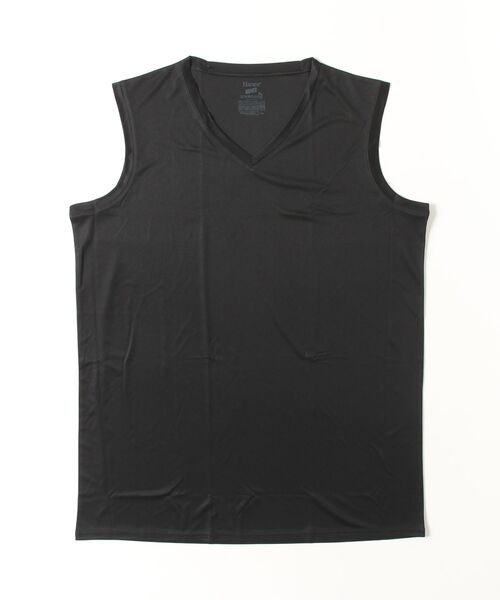 HANES(ヘインズ)の「【Hanes/ヘインズ】メンズ 【2枚組】Hanes MOVES スクエアメッシュ スリーブレスTシャツ(Tシャツ/カットソー・メンズ・ホワイト/ブラック・5L)」の3枚目の写真
