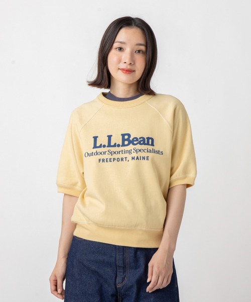 L.L.Bean(エルエルビーン)の「【JAPAN EDITION】ポーテージ・ショートスリーブ・スウェットシャツ(スウェット・レディース・ライトグレー/ネイビー/イエロー/アイボリー・MEDIUM)」の4枚目の写真