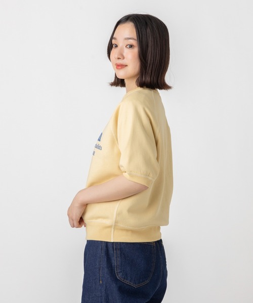 L.L.Bean(エルエルビーン)の「【JAPAN EDITION】ポーテージ・ショートスリーブ・スウェットシャツ(スウェット・レディース・ライトグレー/ネイビー/イエロー/アイボリー・MEDIUM)」の5枚目の写真